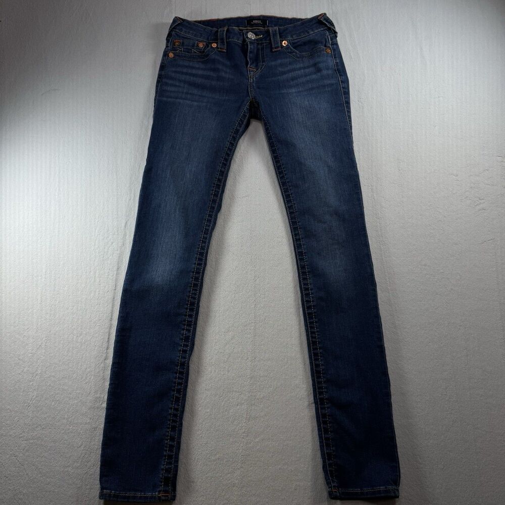 True Religion Jeans Women's Size 28 Stella Low Rise Skinny Stretch Color Blue